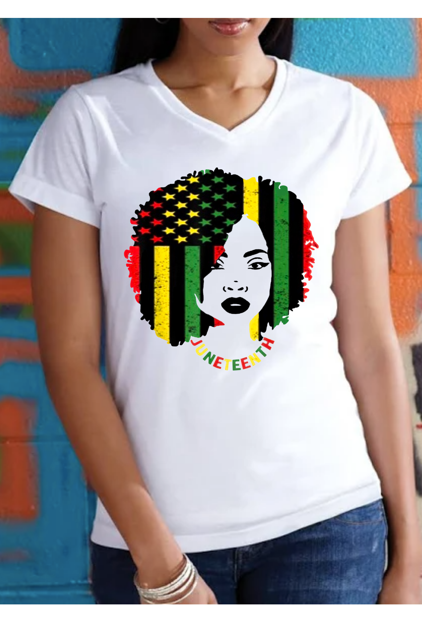 Juneteenth Flag Afro