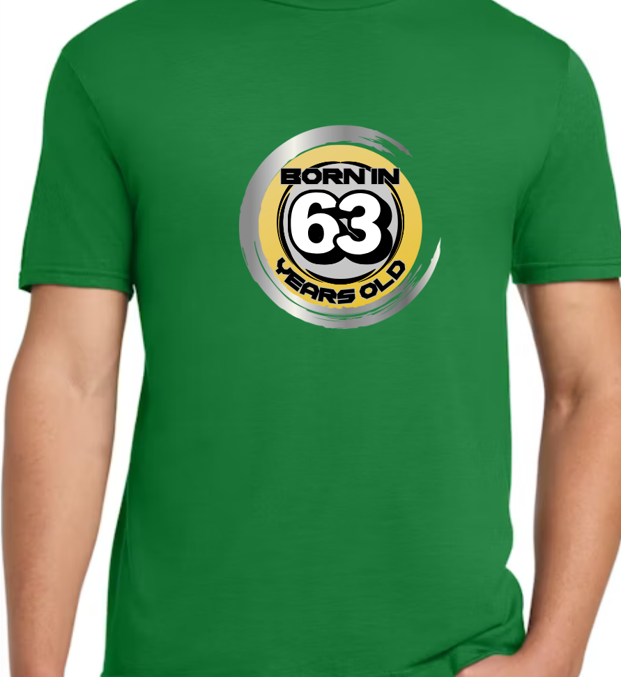 Born in ‘63 and 63Years Old T-shirt