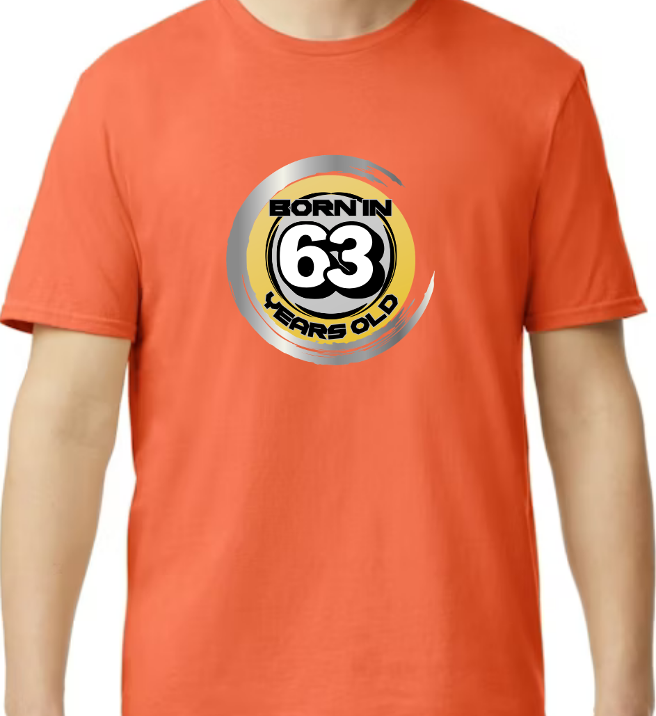 Born in ‘63 and 63Years Old T-shirt