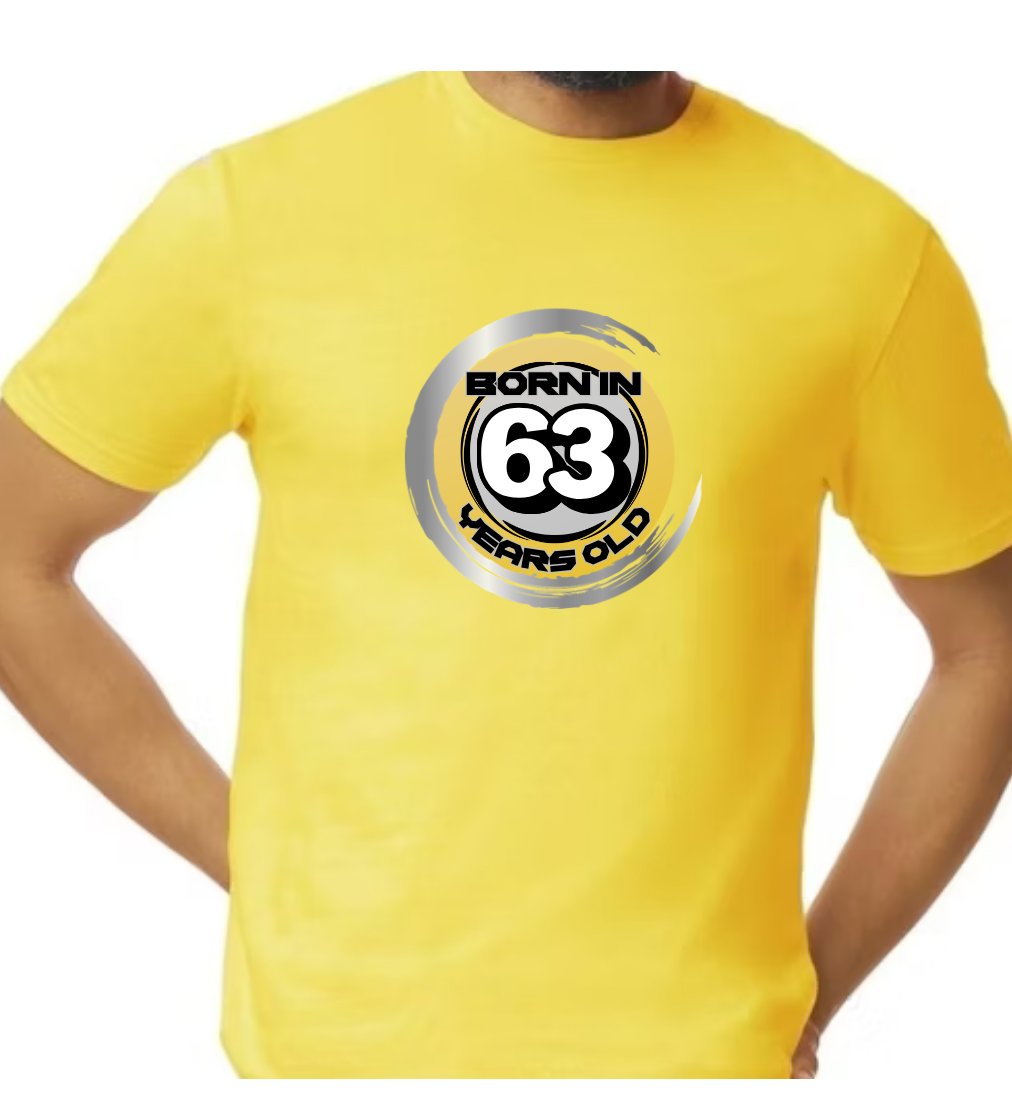 Born in ‘63 and 63Years Old T-shirt