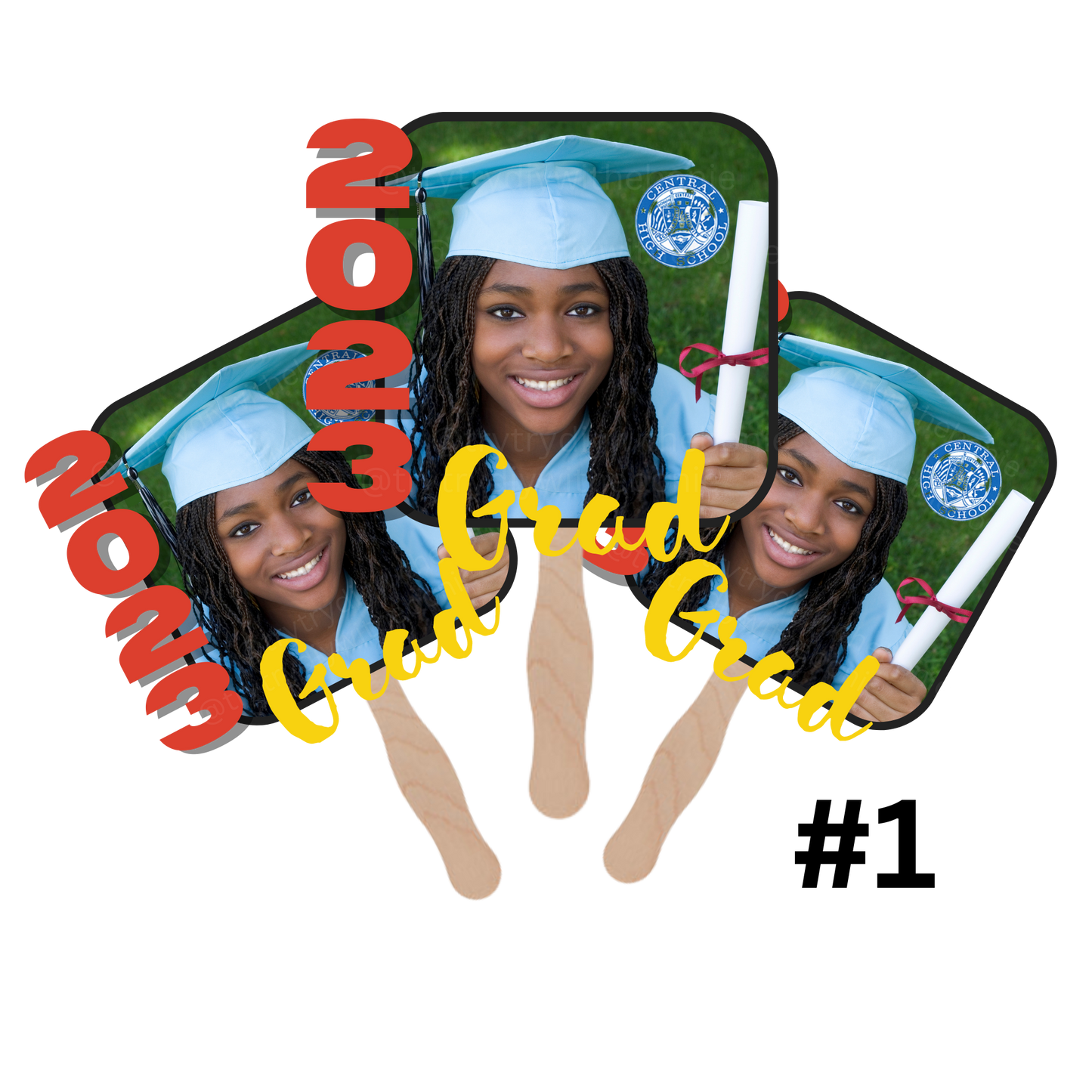 Custom Graduation Fans!!