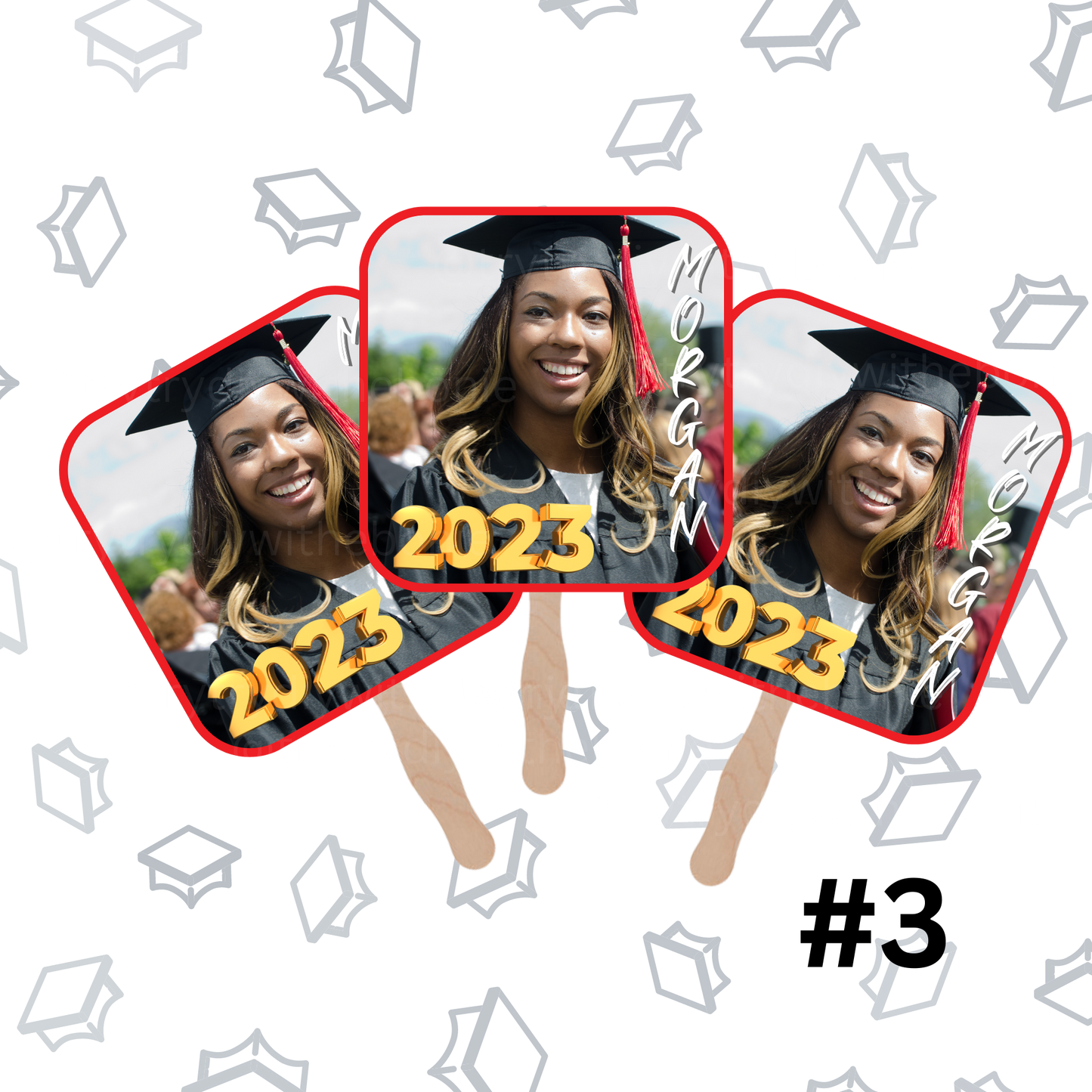 Custom Graduation Fans!!