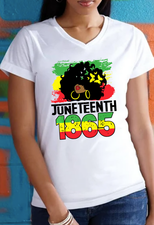 Juneteenth Butterfly Afro 1865