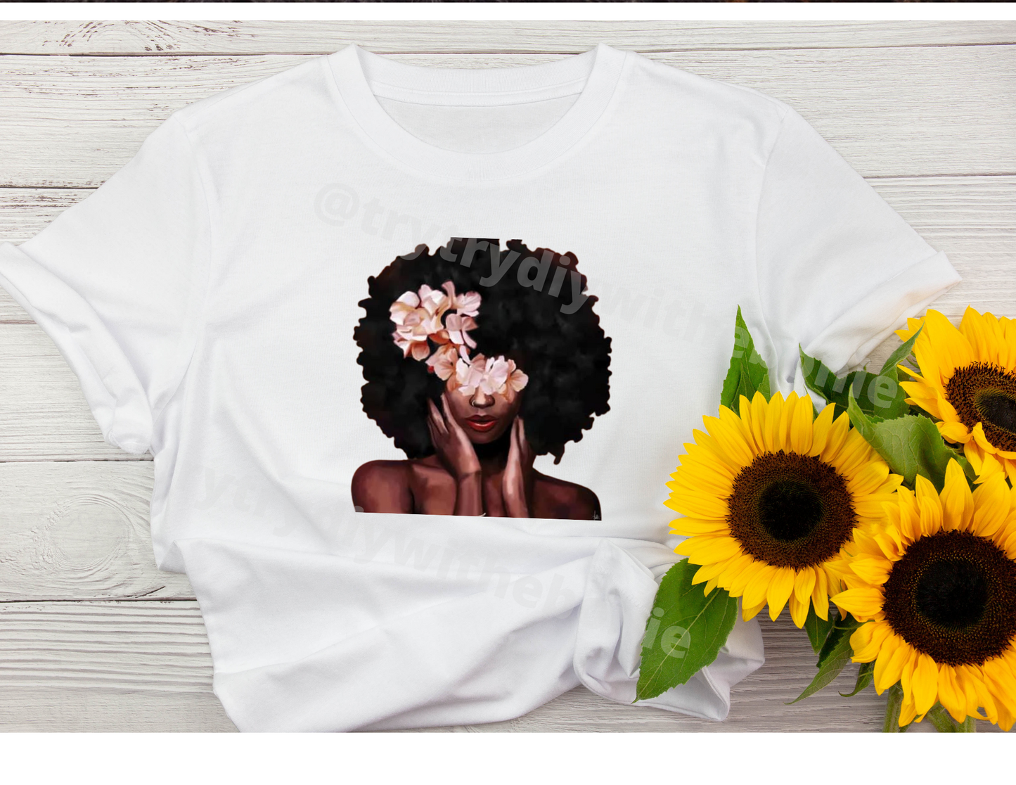 Pink Flower Beauty Graphic Tee