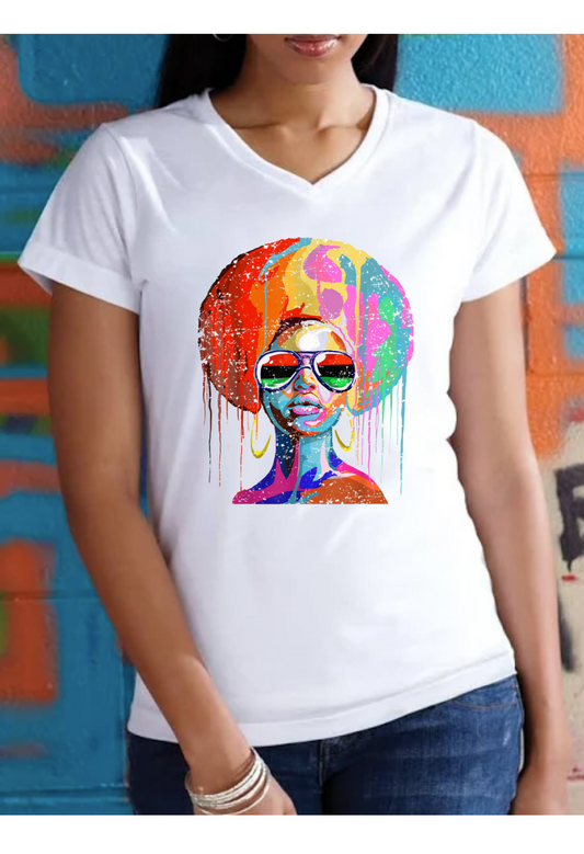 Psychedelic Afro Tee