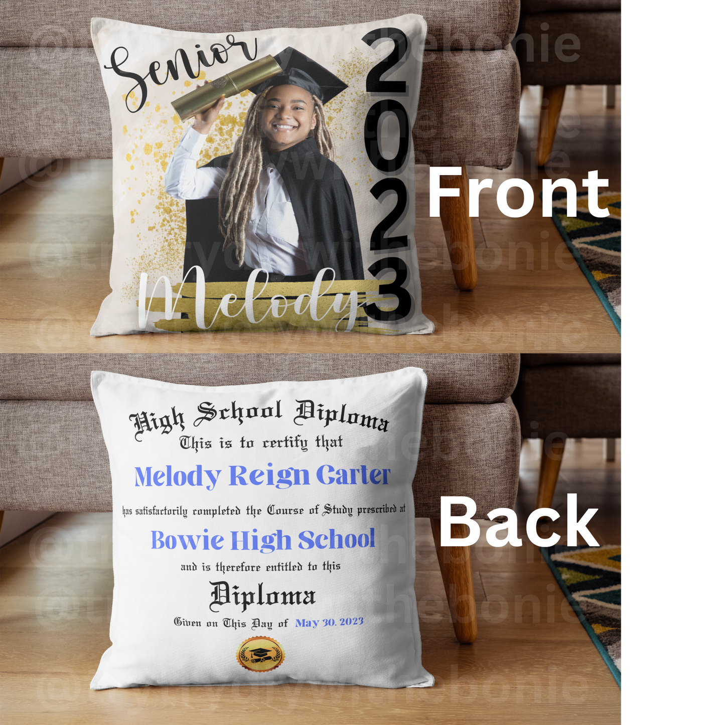 Custom Diploma/Degree Pillow